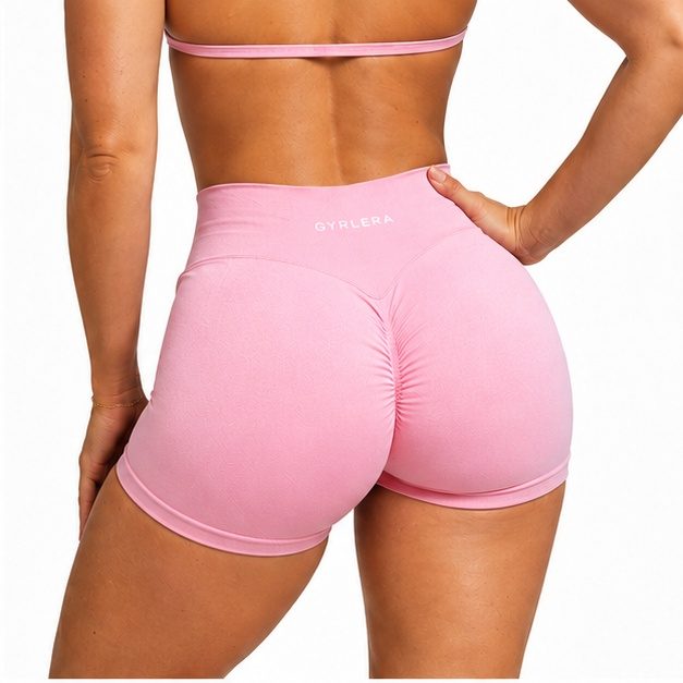 GYRLERA Sculpt Shorts in Baby Pink